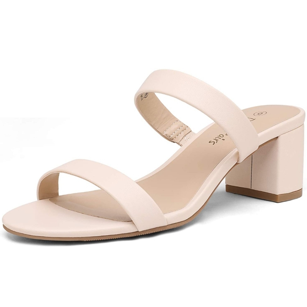 ✨️NWT Dream Pairs Sandal 9.5 Block Heel Two Strap Open Toe